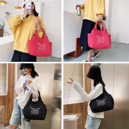 Canvas Shopping Tote Bag Single Shoulder Bag Boat Bag