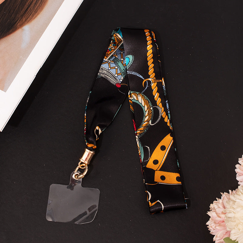 2" Full Custom Silk Feeling Satin Phone Lanyard Badge Lanyard Neck Strap w/Lanyard Pad Compatible #7