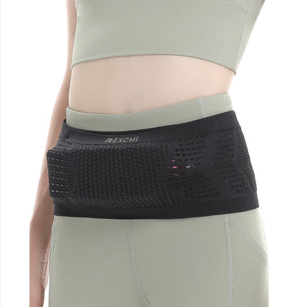 Multifunctional Knit Breathable Concealed Waist Bag For Women Men Outdoor Activities(M)