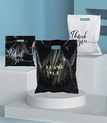 15.7"x19.7" 2.4mil Merchandise Bag W/ Die Cut Handle for Boutique Bag Shopping Clothes Packaging Bag