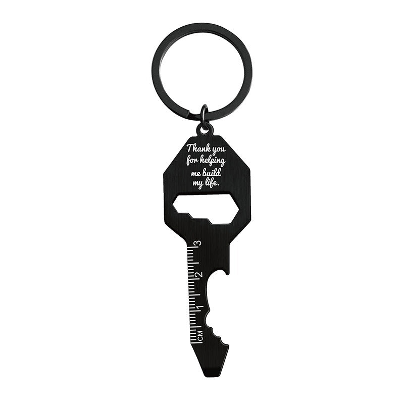 Multifunctional Key Shaped Bottle Opener Keychain #5