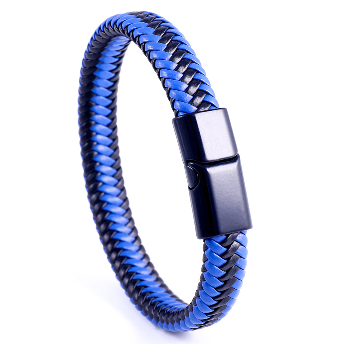 Leather Bracelet with Matel Closure