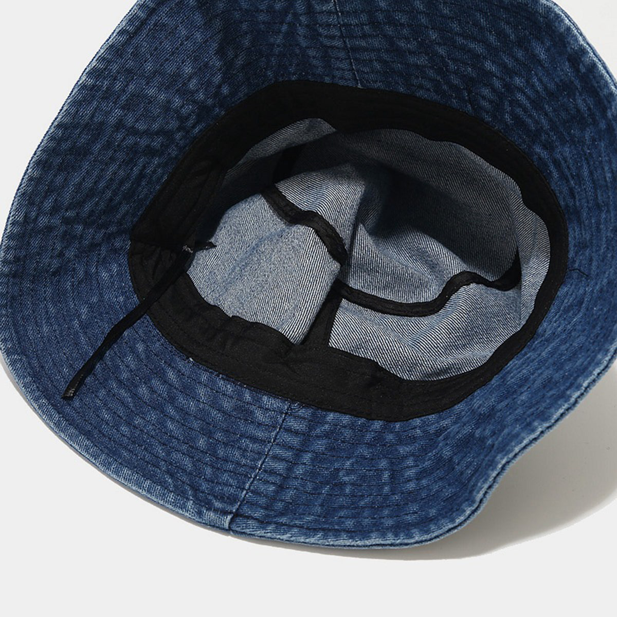 Fashion Gradient Color Washed Denim Bucket Hat Fisherman Cap