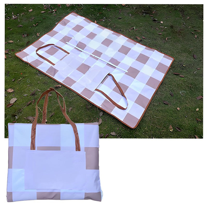 2" 1 Custom Tote Bag Picnic Beach Mat 71 x 59"