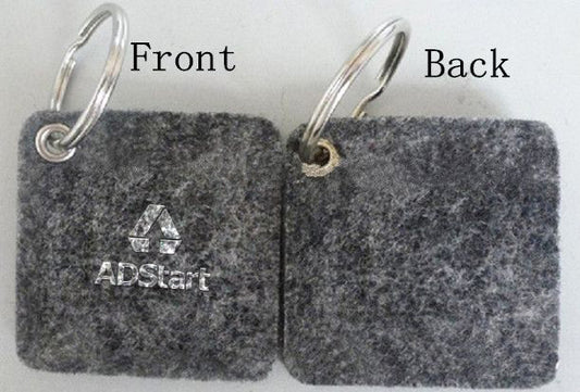 Square Shaped Felt Key Chain