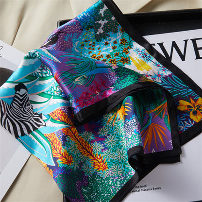 Custom 22" x 22" 100% Silk Neck Scarf Silk Satin Bandana