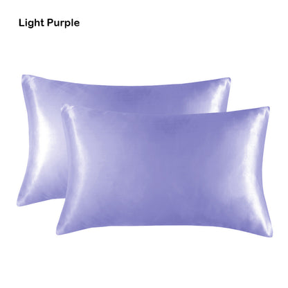 Full Printed 20 x 30" Premium Square Satin Silk Throw Pillowcase - Envelope Closure