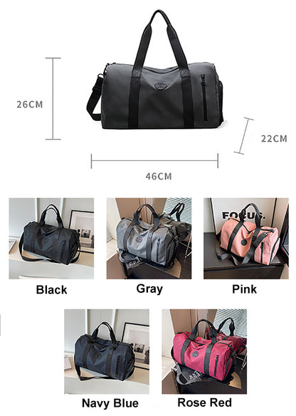 Travel Duffel Bag Sport Gym Bag Oxford Tote Bag Swimming Bag with Shoe Pouch