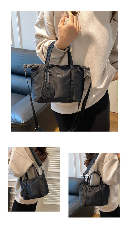 Nylon Grocery Shopping Tote Bag Single Shoulder Bag Cross Body Bag Sport Bag