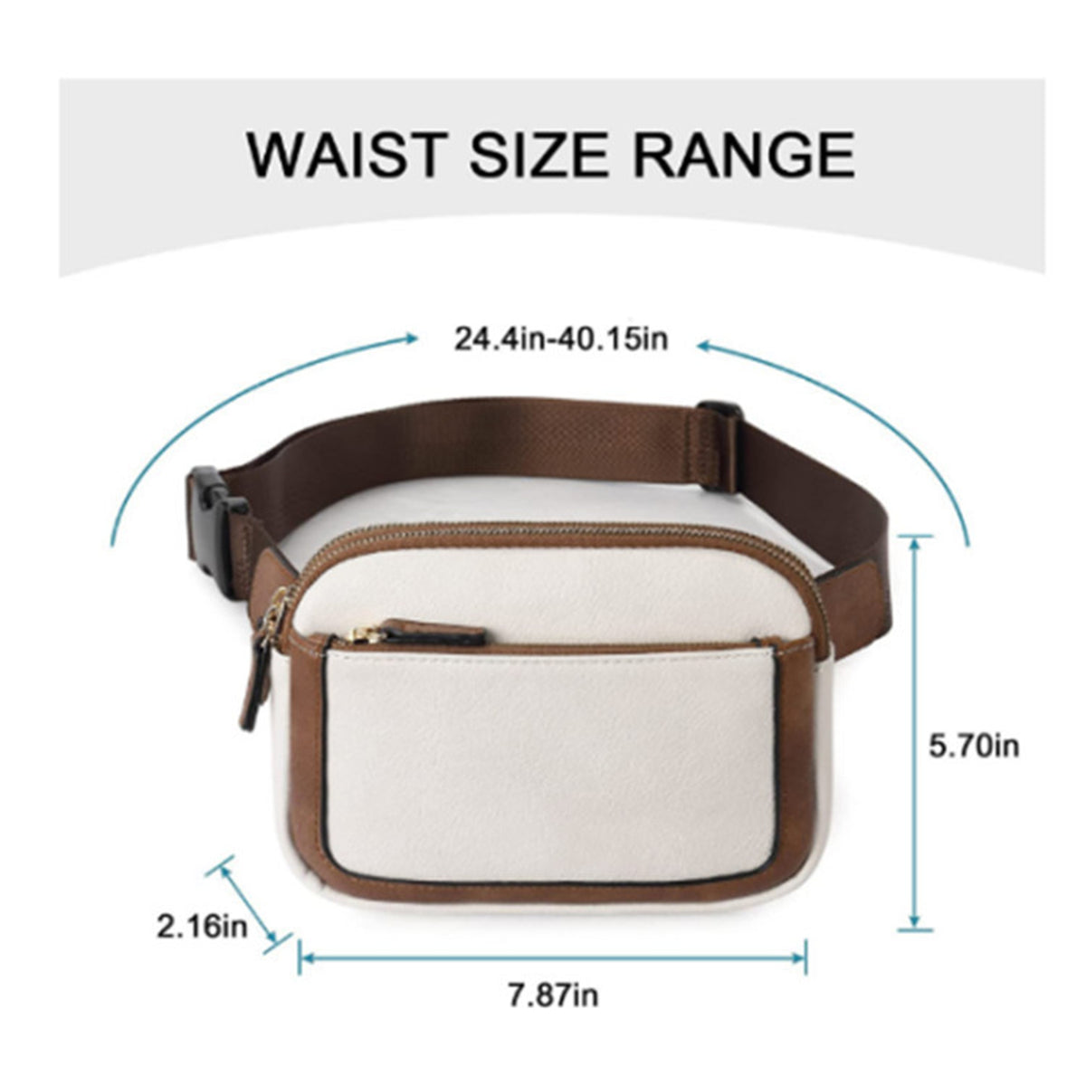 PU Leather Crossbody Fanny Pack