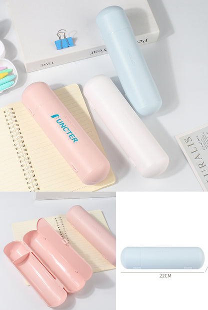 Plastic Pencil Case with Snap-Tight Lid