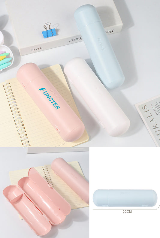 Plastic Pencil Case with Snap-Tight Lid