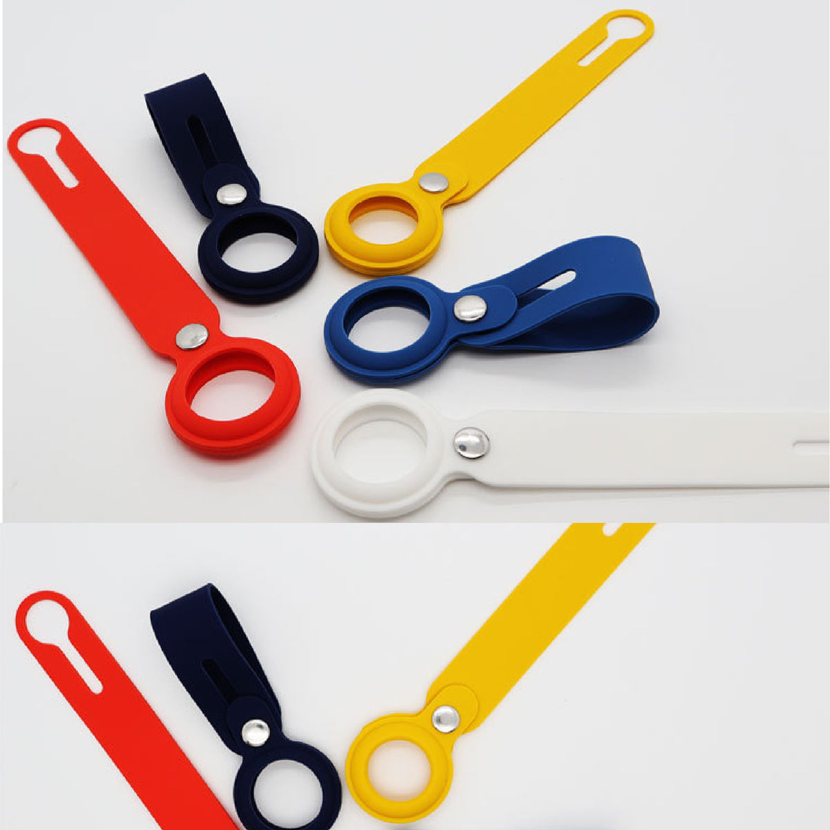 Silicone Key Tag Tracker Cover Access Card Sleeve Anti-Lost Protector Holder
