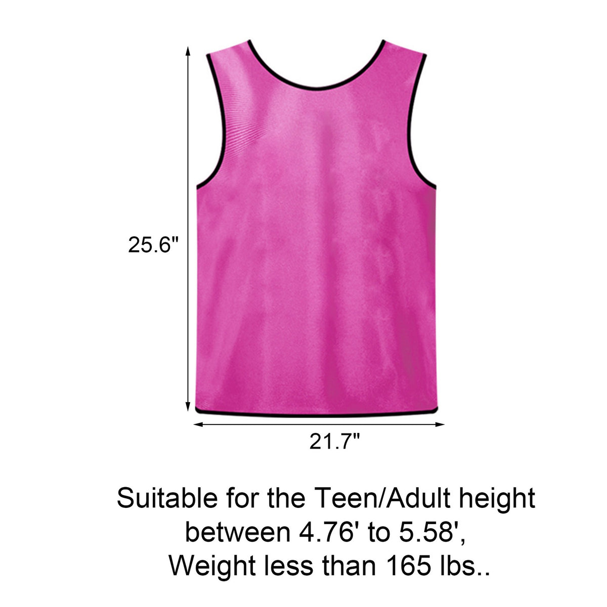 Custom Mercerized PolyesterScrimmage Vest Practice Pinnyb for Adult-Size M