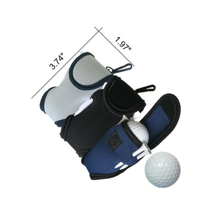 Neoprene Golf Ball Holder Pouch Golf Bag With 2 Golf Balls 4 Golf Tees