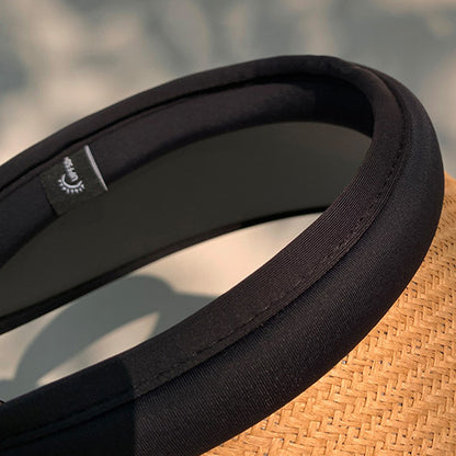 Women Straw Sun Visor Hat Wide Brim Summer UV Protection Beach Cap Foldable