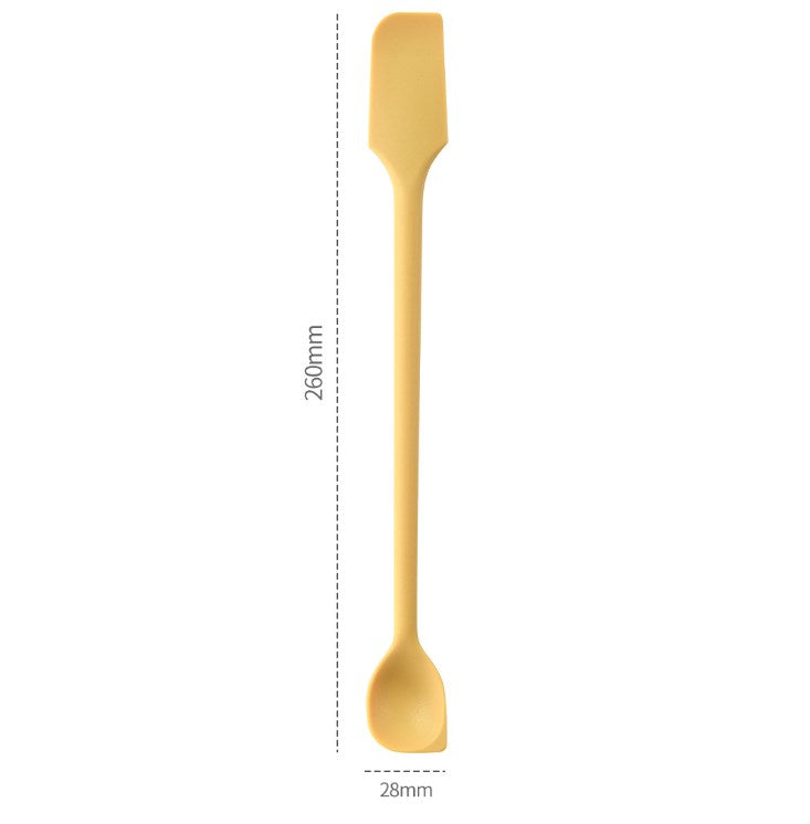 Mini Silicone Double End Jar Spatular Spoon Scraper For Scooping And Scraping
