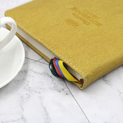 PU Leather Bookmark Classic Stitched Bookmark Page Markers Reading Gifts W/ Tassels