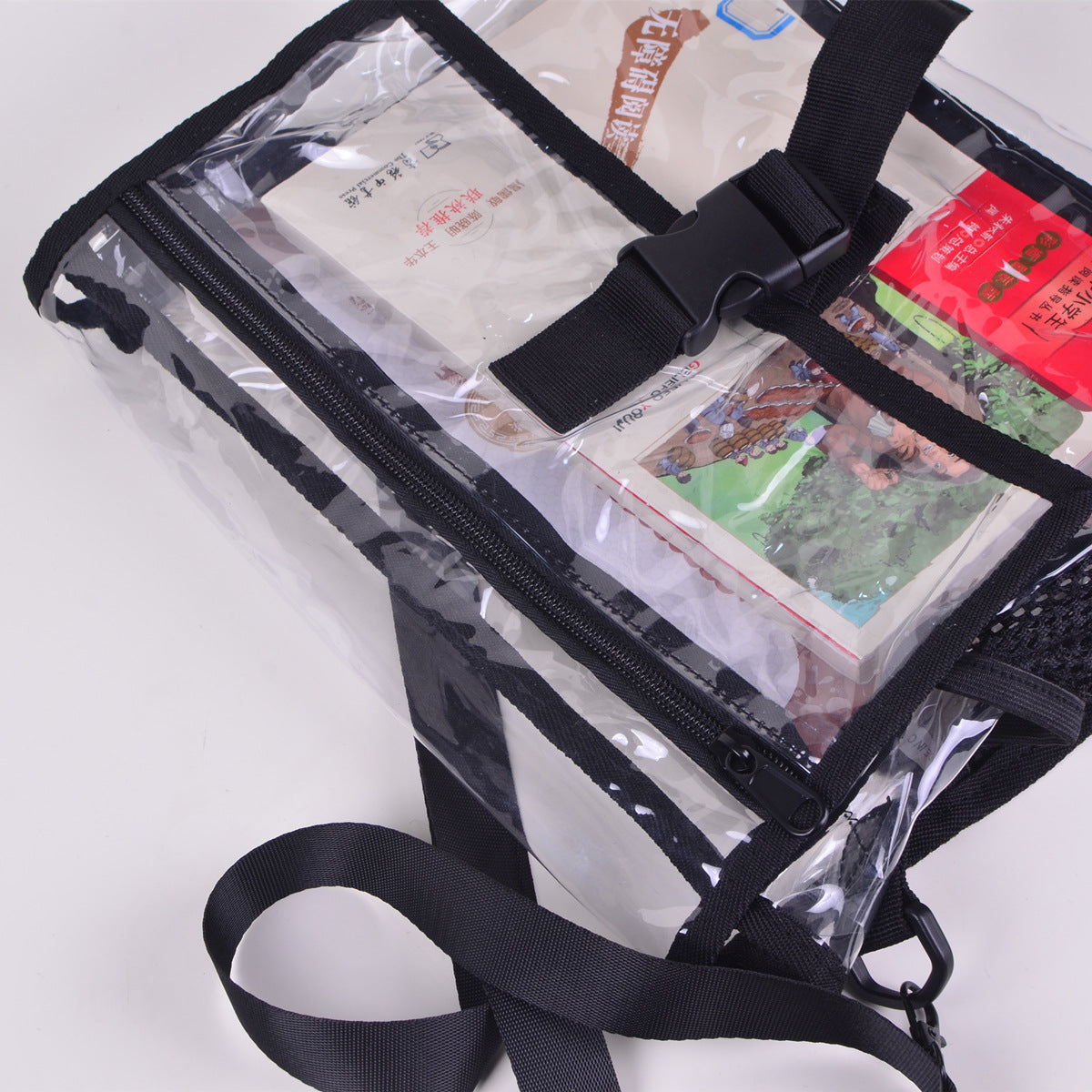 PVC Transparent School Bag Shoulder Bag Stadium Approved Bag Clear Bag Crossbody Bag