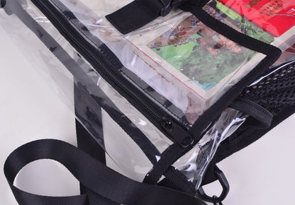 PVC Transparent School Bag Shoulder Bag Stadium Approved Bag Clear Bag Crossbody Bag