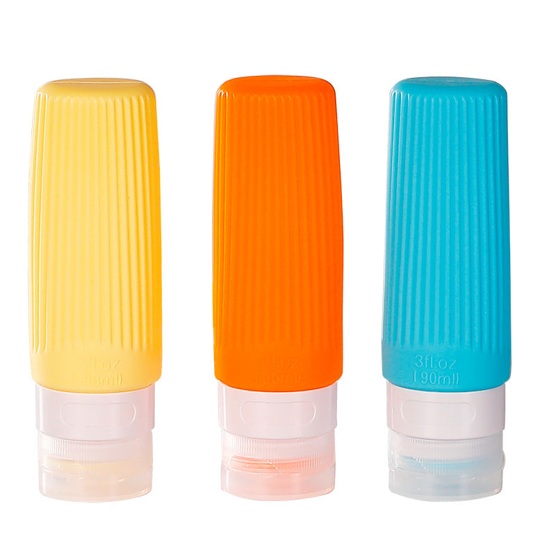 3 OZ Silicone Travel Cosmetics Split Bottles