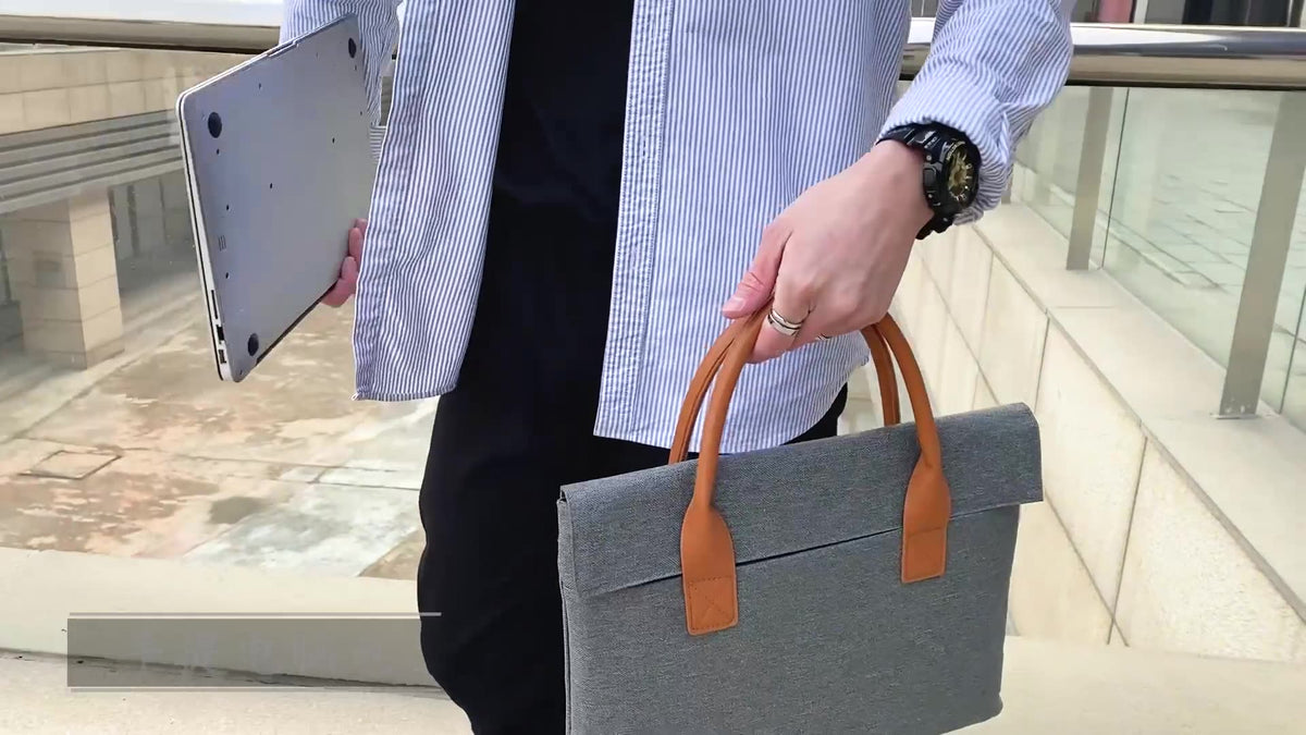 15" Water Resistant Oxford Coth Laptop Tote Bag Briefcase Laptop Sleeve With Carrying Handle