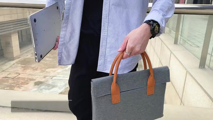 15" Water Resistant Oxford Coth Laptop Tote Bag Briefcase Laptop Sleeve With Carrying Handle