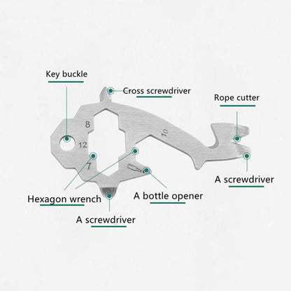Stainless Steel Giraffe Shape Pocket Tool Card