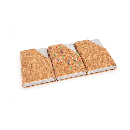 Soft Wood Cork Card Holder Business Card Case Name Card Holder