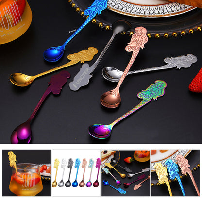 Mermaid Coffee Spoon Stainless Steel Hanging Spoon