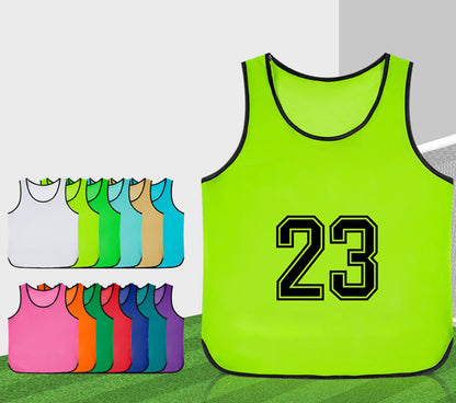 Custom Mesh Polyester Scrimmage Practice Pinnie Soccer Bib for Adult-Size L