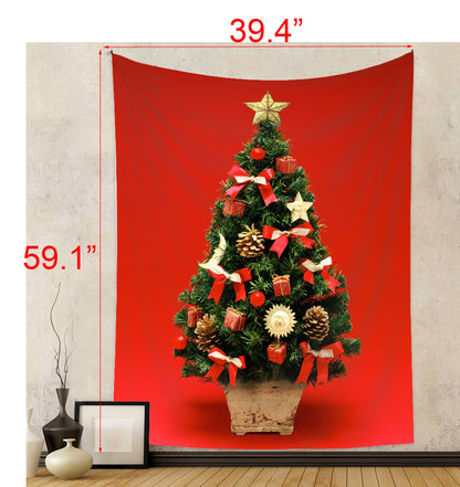 39.4"x 59.1" Christmas Tree Tapestry Christmas Decoration-#1