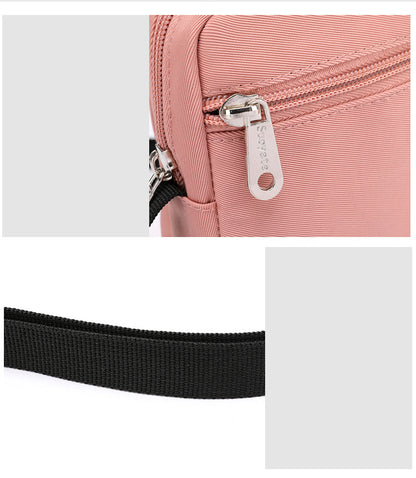 Nylon Mini Crossbody Bag Single Shoulder Bag Daily Cell Phone Purse Bag Stadium Approved Bag