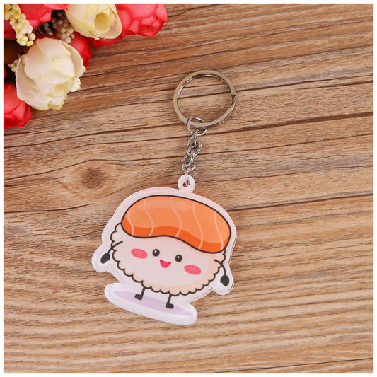 Cute Food Shaped - Two Layers Acrylic Key Chain Holder