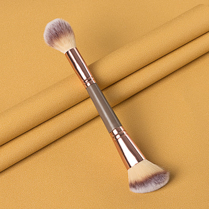 Dual Ended Makeup Brush Concealer & Highlighter Brush for Professional Makeup Application