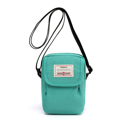 Nylon Mini Crossbody Bag Single Shoulder Bag Daily Cell Phone Purse Bag Stadium Approved Bag
