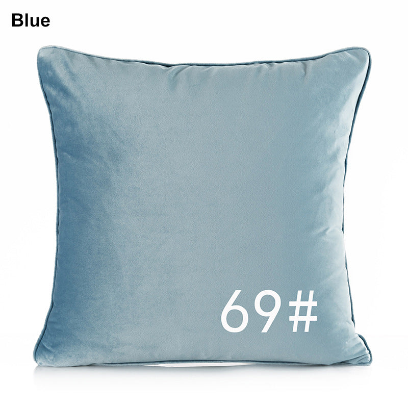 19.7 x 19.7" Premium Square Dutch Velvet Throw Pillowcase With Hidden Zipper