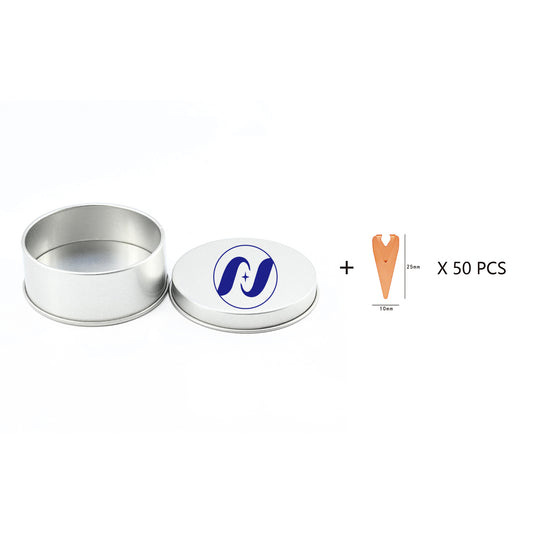 Super Tiny Triangle Stainless Steel Bookmark 50 Pcs In Tin