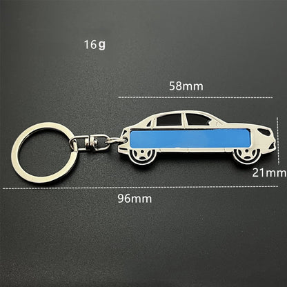 Sedan Car Numberplate Keychain