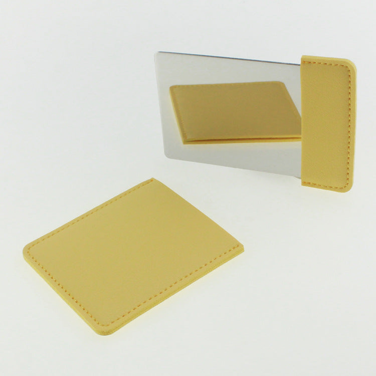 Shatterproof Rectangle Makeup Mirror With PU Cover