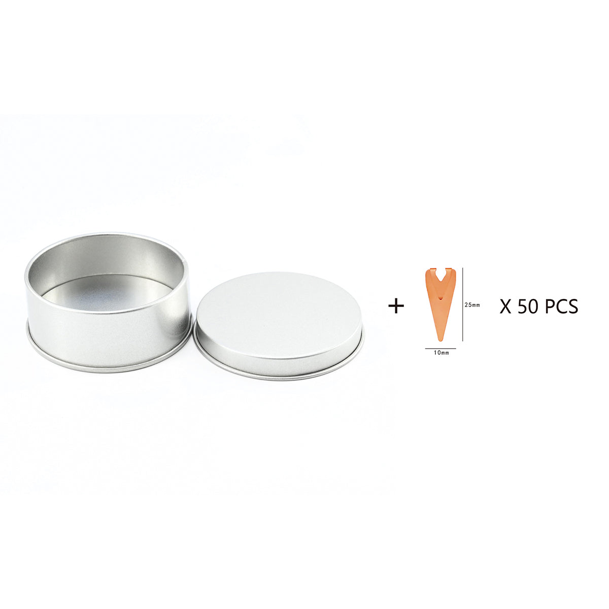 Super Tiny Triangle Stainless Steel Bookmark 50 Pcs In Tin