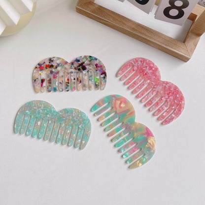 PortableBeard-Shaped Acetate Wide-Tooth Comb Hair Comb