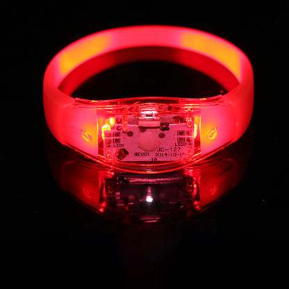 Sound control LED Luminous Silicone Bracelet Rave Concert Birthday Carnival Party Favors Gift