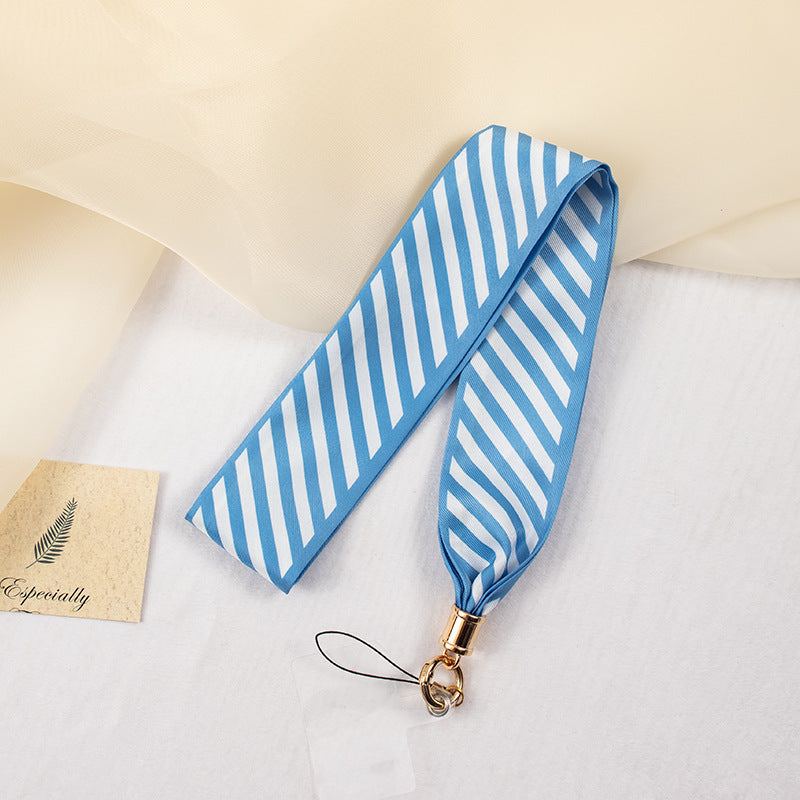 2" Full Custom Blue Satin Phone Lanyard Badge Lanyard Neck Strap w/Lanyard Pad Compatible #15