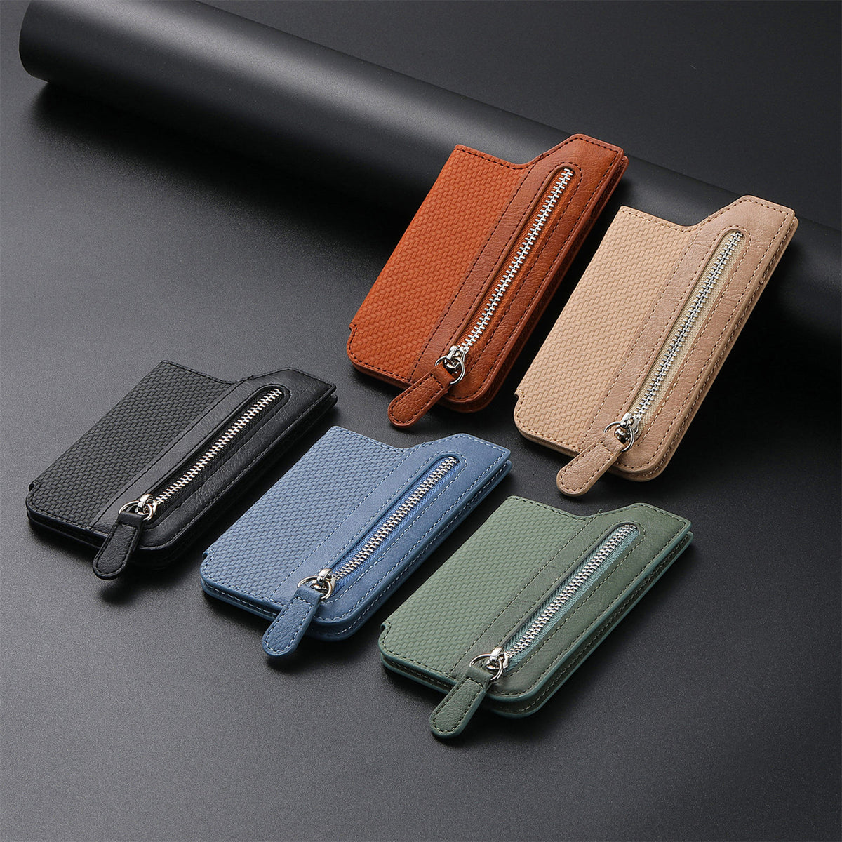 Stick-on Phone Wallet, Slim Expandable Credit Card Pocket