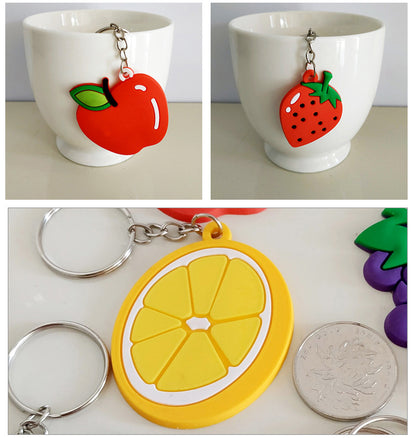 Custom 3D Raised Shaped Soft Touch PVC Keychain - Two Sides Printing