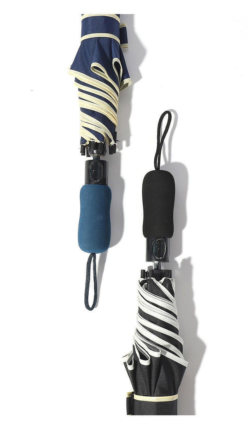 27" 2 Folding Golf Umbrella, Large 3 Person Windproof Custom Logo Promotional