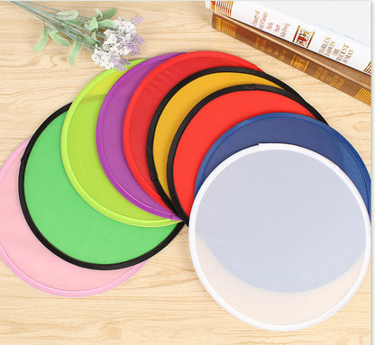 Polyester Portable Folding Round Cloth Fan
