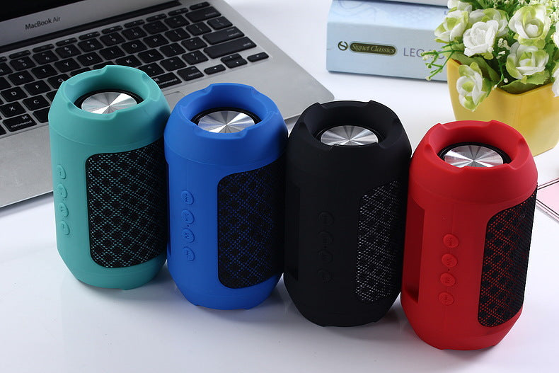 Cylinder Shape Stereo Wireless Speaker w/Lanyard
