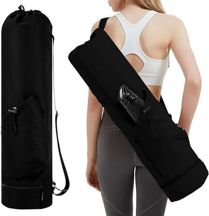 Yoga Bags Yoga Mats Bags Carrier Oxford Tote Bags for Pilates Yoga Lover W/ Wet Pocket